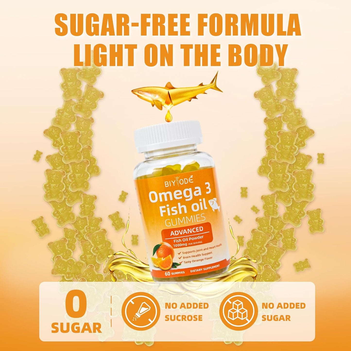 Omega-3 dietary supplement made from wild-caught fish – promotes cardiovascular and cognitive function.