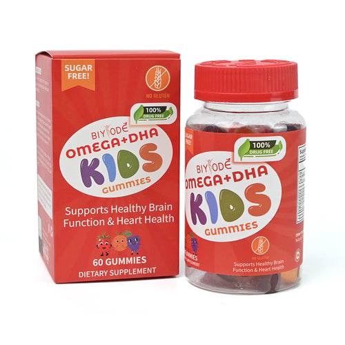 Kids Supplements Omega-3 Vitamin C D - DHA Gummies