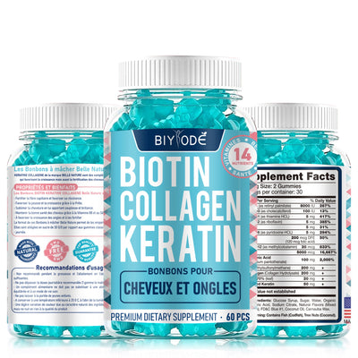 Biotin Gummies with Collagen & Keratin