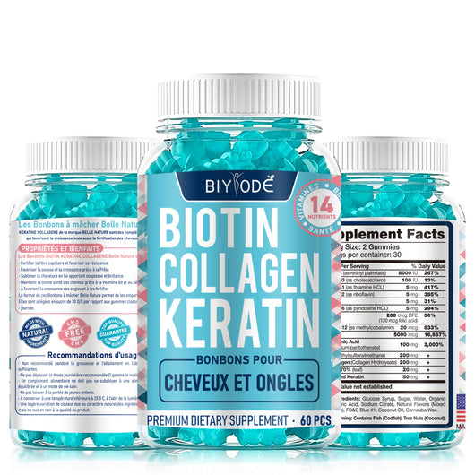 Biotin Gummies with Collagen & Keratin