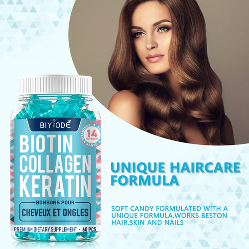 Biotin Gummies with Collagen & Keratin