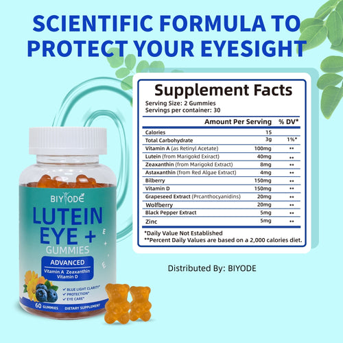 Lutein Gummies Eye Health Supplement