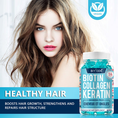 Biotin Gummies with Collagen & Keratin