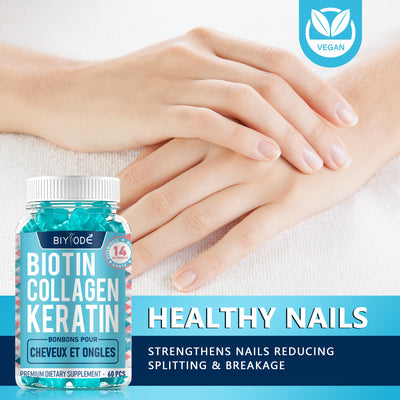 Biotin Gummies with Collagen & Keratin
