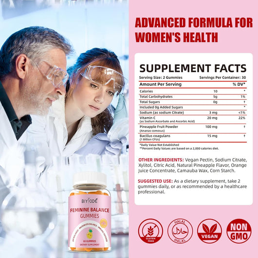 Feminine Balance Gummies Natural Wellness Support