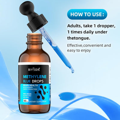 Methylene Blue Drops Easy Liquid Format