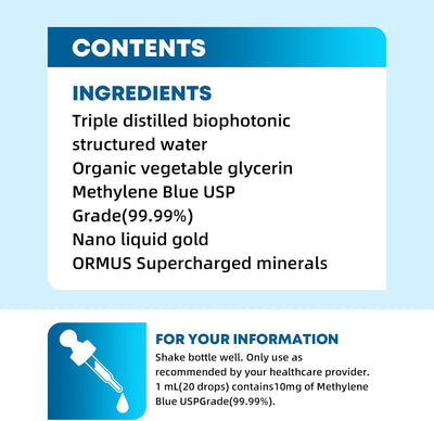 Methylene Blue Drops Wellness Product