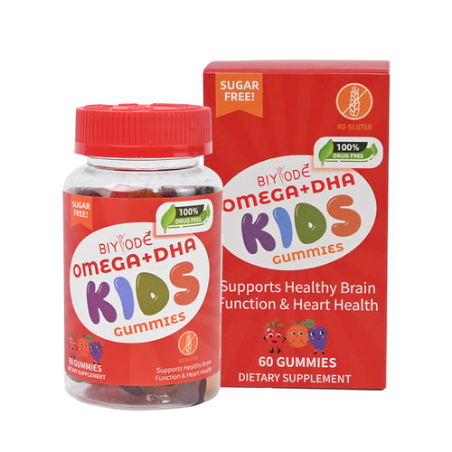 Kids Supplements Omega-3 Vitamin C D - DHA Gummies