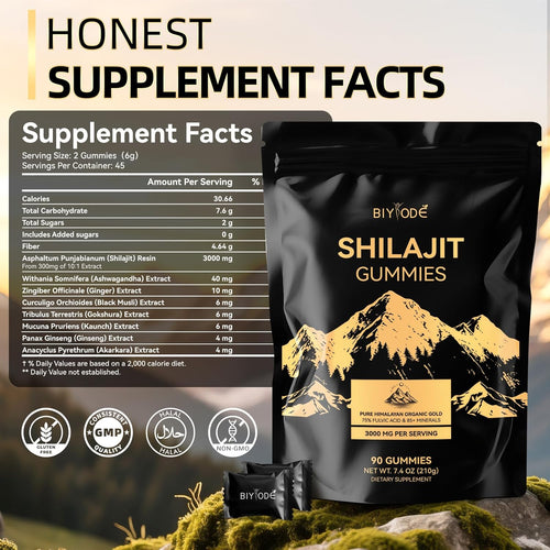 Shilajit Gummies - 90 Gummies