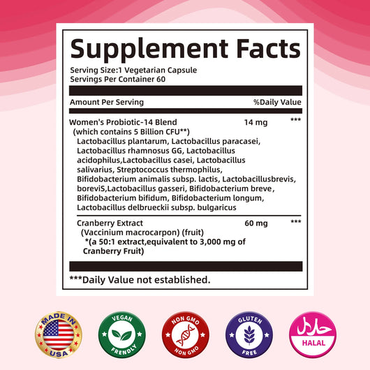 Cranberry Probiotic Capsules