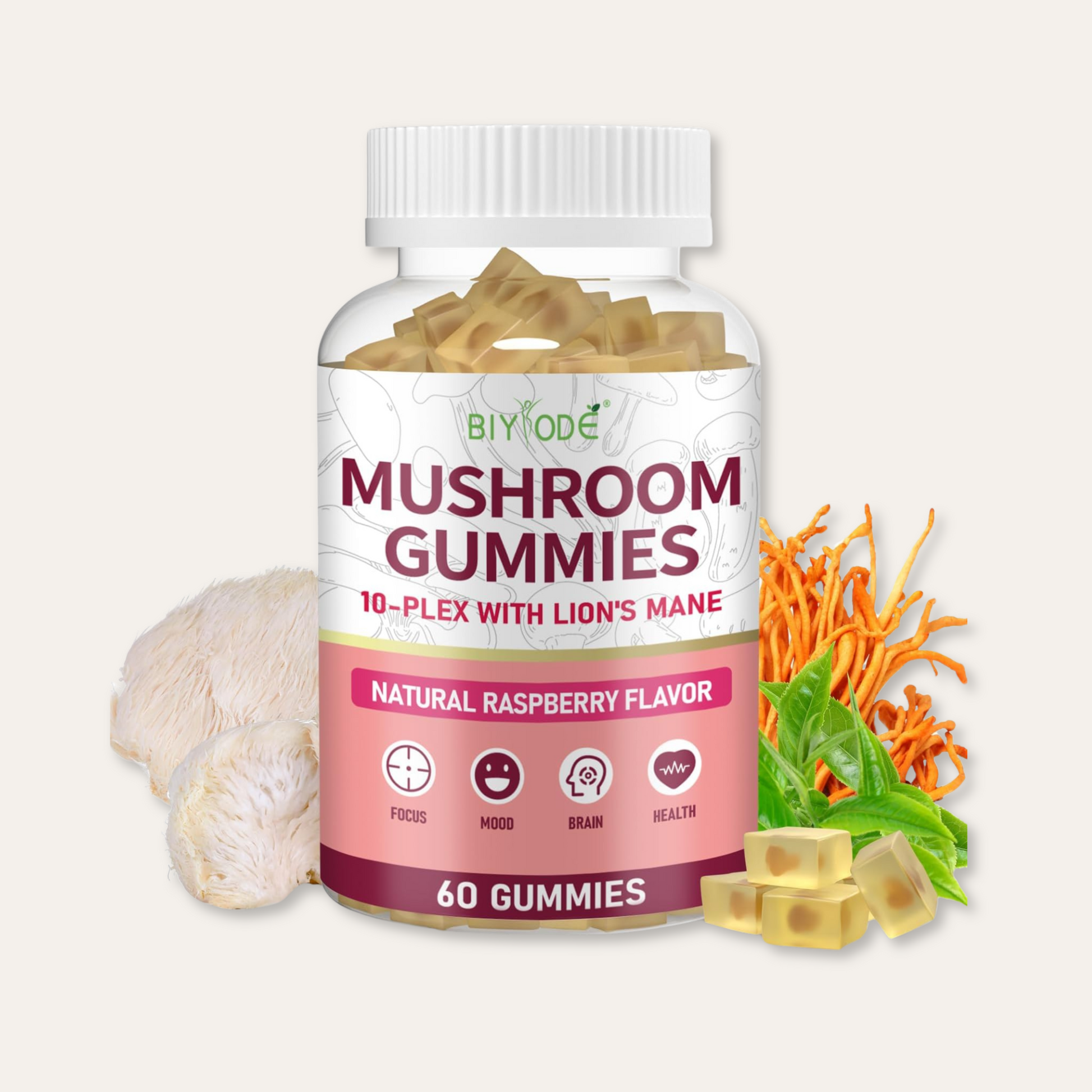 mushroomgummies, functionalmushrooms, lionmanemushroom, reishimushroom, cordyceps, adaptogens, wellnesschews, focusgummies, energygummies, immunehealth, veganwellness, naturalenergy, holistichealth, plantbasedsupplements, superfoodgummies,