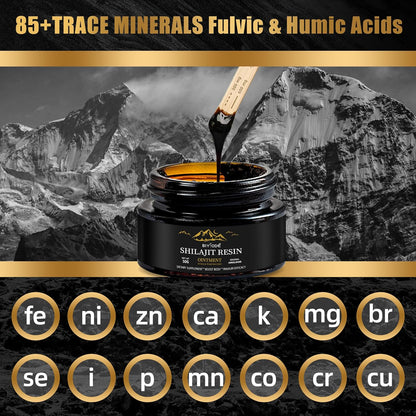 High-quality Himalayan Shilajit Resin – traditional Ayurvedic supplement for strength and immune support.

