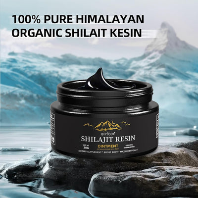 Authentic Himalayan Shilajit Resin – mineral-rich natural supplement for energy, stamina, and focus.