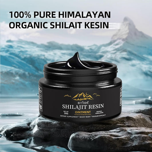 Authentic Himalayan Shilajit Resin – mineral-rich natural supplement for energy, stamina, and focus.