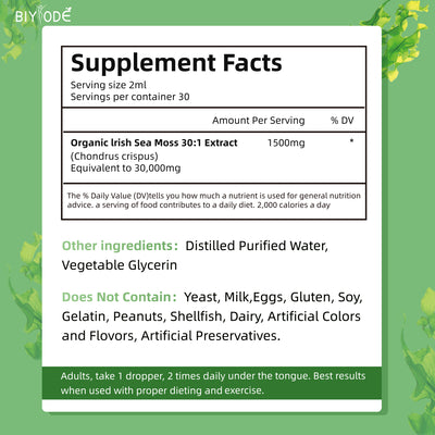 Seaweed Drops - Irish Sea Moss Herbal Supplement
