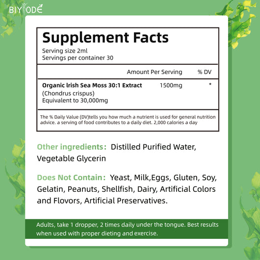 Seaweed Drops - Irish Sea Moss Herbal Supplement