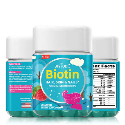 Biotin Gummies Boost Immunity, Power Skin, Hair & Nails