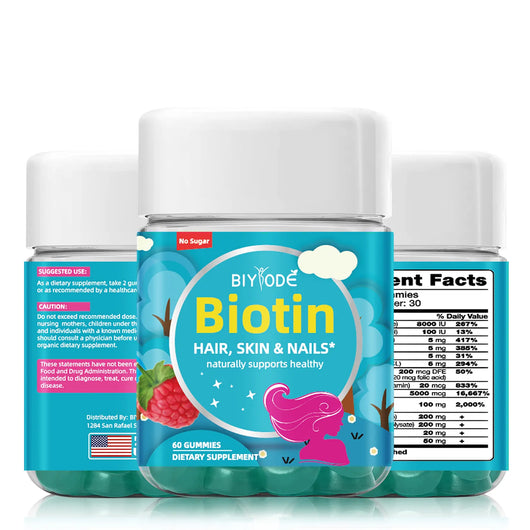 Biotin Gummies Boost Immunity, Power Skin, Hair & Nails