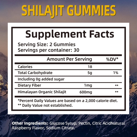 Pure Himalayan Shilajit Gummies - New Design